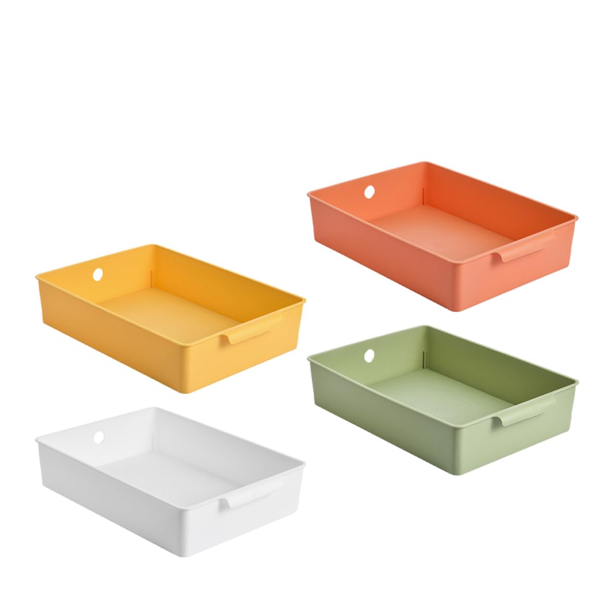 Angoily 4piezas Caja De Almacenamiento De Escritorio Para Organizar y Papelería Para Oficina y Aula Color Surtido