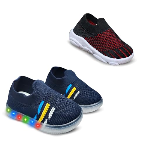 Image of Kids Trending Slip-On Shoes Combo, Pack of 2 (Light Shoe + Musical Shoe)