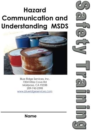 Understanding Msds Hazard Communication & Understanding a MSDS - Student Manual | Amazon ...