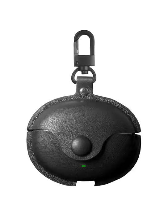 Image of AJM 360 Protection Shockproof Design Leather Case Compatible with Boat Nirvana ION ANC (Black)