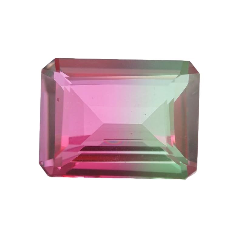 Tourmaline radiante rectangulaire de laboratoire pour joaillerie fine
