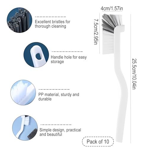 Gebogene Reinigungsbürste, Assenbürste Reinigungsbürste mit langem Griff Bürstefür Gläser Flasche Reinigungsbürsten Spülbürste Fensterputzbürste (10)