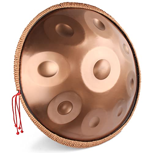 HEYQK Hand Pan 10 Note 22" Oro
