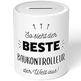 JUNIWORDS Spardose Sparbüchse, So Sieht der Beste Baukontrolleur der Welt aus! (5844347)