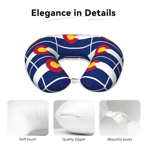 Almohada cuello memory foam negra de tamaño único miniatura 4
