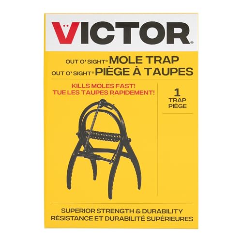 Victor Out O'Sight Mole Trap - Mole Control Device for Lawns, Gardens, and Yards - 0631A - Durable