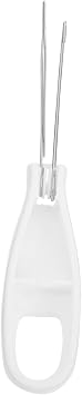 Button Hook Helper Button Aid for Seniors One-Hand Dressing Aid Tool with Non-Slip Handle Hook Tool for Shirts Dresses Collars and Large Buttons