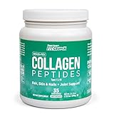 FITCRUNCH Grass Fed Collagen Peptides, Type 1 & 3, Hair, Skin, Nails & Joint Support, Gluten Free,...