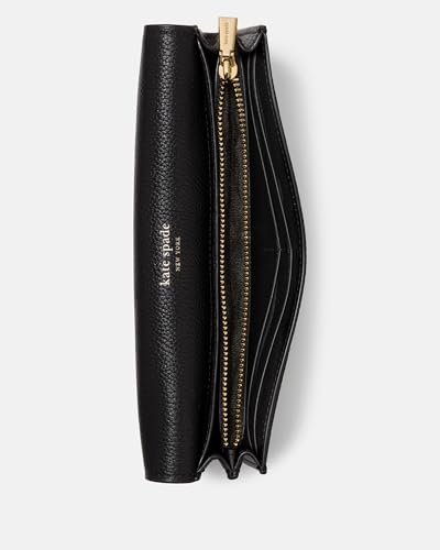 Image of kate spade new york Deco Pebbled Leather Large Flap Wallet