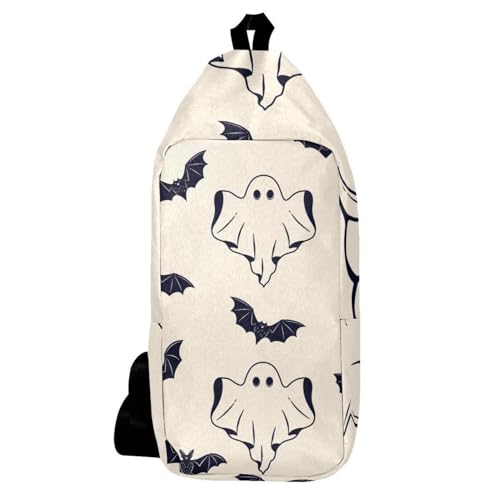Sac à dos à bandoulière randonnée homme femme imprimé chauves-souris