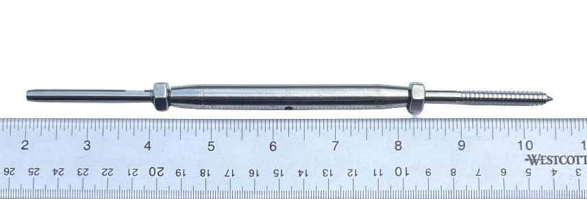 US Stainless Tensores de Acero Inoxidable 316 con Mano para Cable de 1/8" miniatura 3