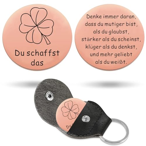 PulangRen Glücksbringer, Adventskalender Füllung, Du Schaffst Das Geschenk, Glucksbringer Schulanfang, Schulanfang Geschenke, Glücksbringer Prüfung, Pocket Hug Motivationsgeschenke (STYLE-D)