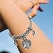 OUNONA Women S Charm Bracelet Watch Rhinestone Studded Heart Shape Stylish Silver Bangle Wrist Decoration Comfortable Fit Ideal Festival Gift