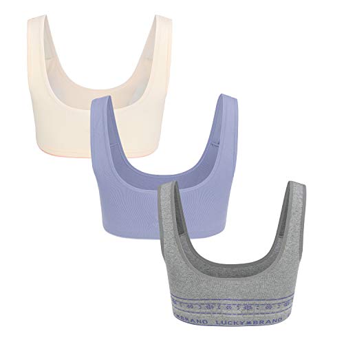 Image of Lucky Brand Women's Seamless Bra - 2 Pack Super Soft Wire-Free Comfort Lounge Bras for Women (Sizes: S-XL)