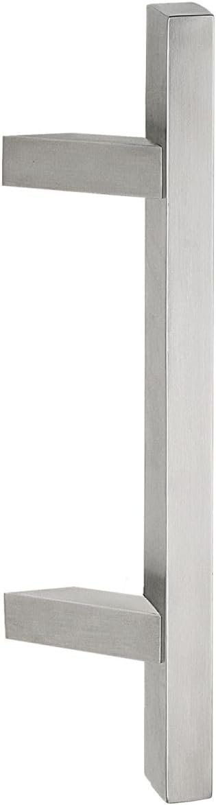 Square Slanted Handle in Satin Stainless Steel for Doors and Windows (Length 700 - Distance 500)