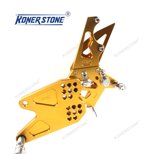 Commandes reculées MT03 réglables en alu CNC or pour optimiser votre position de conduite - 5