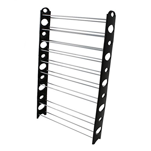 FCH 10 Tier 50 Pair Shoes Storage Organizer Rack for Space Saving Shoes Closet Organizer