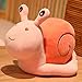 EXQULEG Peluche escargot en peluche pour enfant - Rose - 20 cm