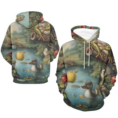 Sweat à capuche fruit grenouille taille S pour ne plus sacrifier le style au confort