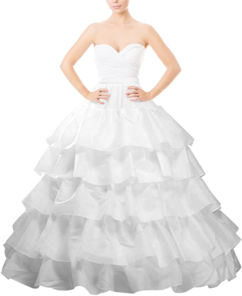 Hoop Skirt Full A-line Bridal Dress Gown Slip Petticoat for Wedding Dress Crinoline Underskirt Ball Gown
