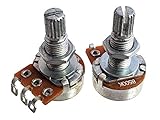 2-pack 500KOhm Long-Shaft Guitar Volume Potentiometers (Pots)