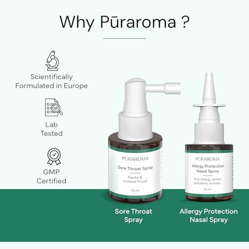 Image of Allergy & Throat Relief Duo - Allergy Protection Nasal Spray 15ml + Sore Throat Spray 15ml | Natural Pollen, Dust & Throat Soothing Support | Non-Drowsy | Fast-Acting | EU Made