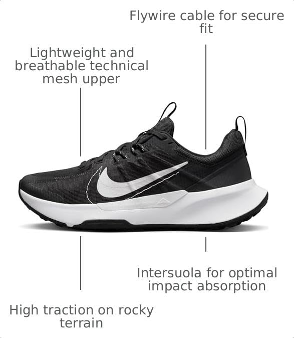 Image of Nike Juniper Men's Trail 2 Trail Running Shoe DM0822, Black White, 11 US