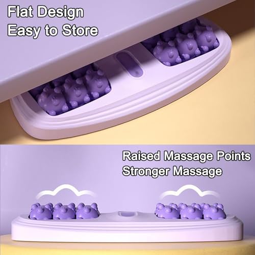 Portable Double Foot Massage Roller,Plantar Fasciitis Relief, Dual Foot Acupressure Therapy for Stress Relief and Improved Circulation, Portable Reflexology Tool for Home and Office Use - Image 6