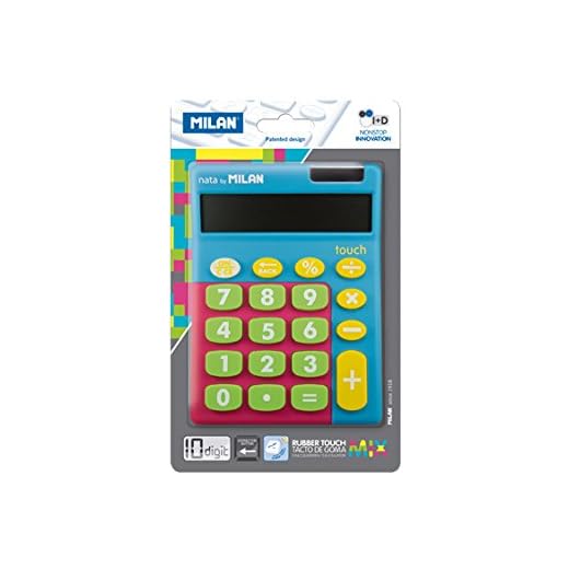 Milan 159906TMBBL - Calculadora, 10 dígitos, multicolor