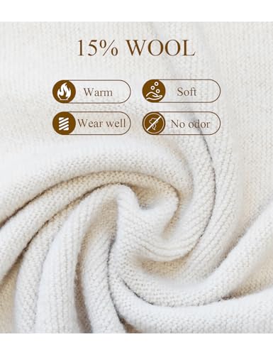 BEAUTELICATE Women Wool Blend Shawl Fringe Shawl Tassel Knitted Blanket Shawls3