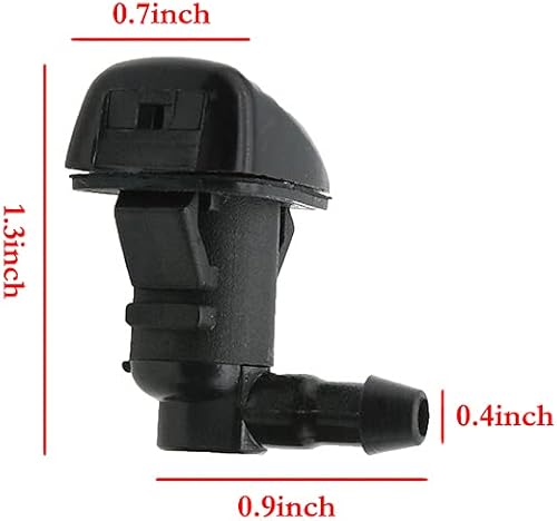 Miniatura 4 de Paquete de 2 boquillas para limpiaparabrisas Kit de boquilla para limpiaparabrisas Fusion Lincoln MKZ Mercury Milan repuesto OE 8E5Z17603A