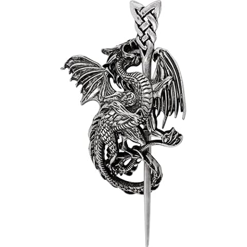 HAQUIL Viking Dragon Hairpin - Punk Gothic Vintage Design Barette for Men & Women's Fashion Jewelry Gift Cover
