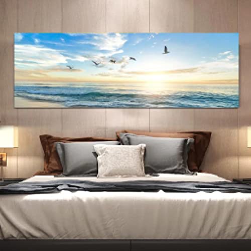 Toile Mer et Coucher de Soleil pour décoration murale de maison