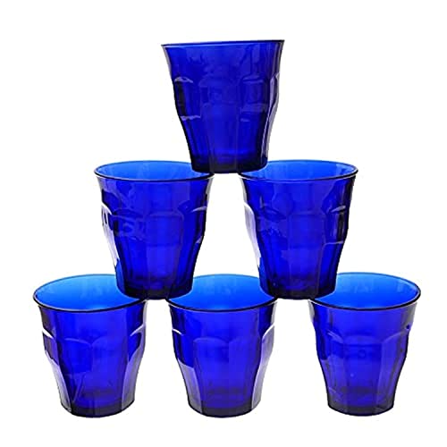 Set di Bicchieri Duralex Picardie Vetro Azzurro 6 Unità (25 cl)