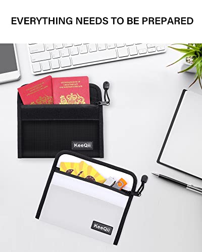 KeeQii Borsa ignifuga, 20,3 x 12,7 cm, piccola