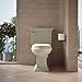 KOHLER K-4662-47 Lustra with Quick Release Hinges Round-Front Toilet Seat, Almond