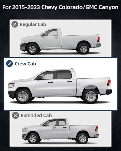 Estribos laterales compatibles con Chevy Colorado/GMC Canyon 2015-2024 miniatura 3