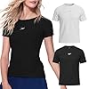 SPEEDO Kit 2 Camisetas Dry Fit Academia Esportiva Feminina, 1 Branco - 1 Preto, G
