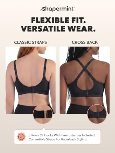 Image of SHAPERMINT Wireless Bras for Women No Underwire - Small to Plus Size Bralettes with Support and Natural Lift