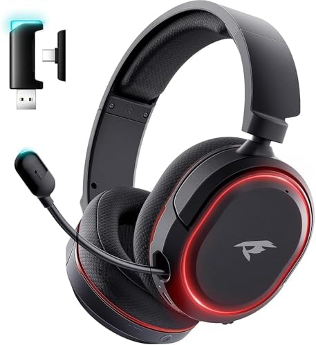 Wireless Gaming Headset for PC PS5 PS4 Mac Switch 7.1 Surround So...