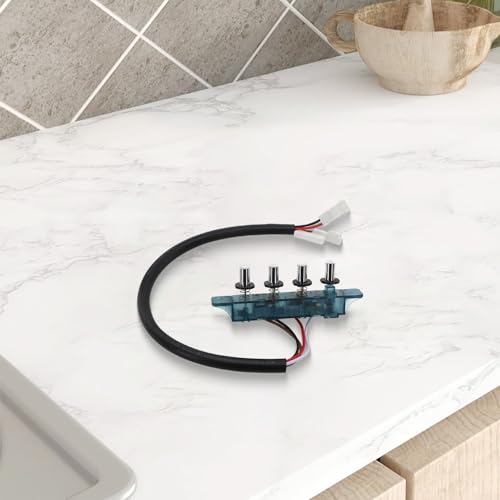 EasyByMall - Interrupteur sélecteur 4/5 boutons poussoirs pour hotte de cuisine - Commutateurs de clavier pour divers appareils ménagers (4 boutons)