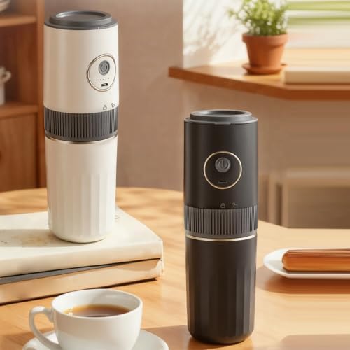 Compact Coffee Grinder Cup for Drip Brewing, USB Rechargeable Portable Grinder for Travel Camping and Home Coffee Compact Cordless - 1