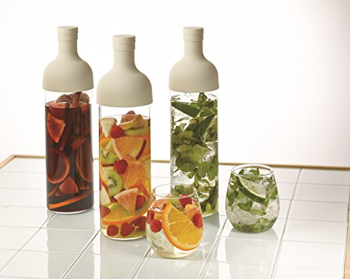 Image of Hario Filter-in Cold Brew Tea Bottle, 750ml, White