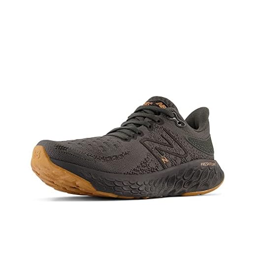 New Balance Fresh Foam X 1080 V12 Tênis de corrida feminino, Blacktop/preto/cobre metálico, 34