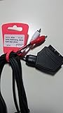 Longitud: 2 m Vivanco - Cable de audio (1 euroconector macho -> 2 RCA macho 2 m)