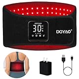 DGYAO Cordless Red Light Therapy Belt (Without Massagers) Near Infrared Therapy Wrap with Battery Pulse Therapy for Pain Relief - D MAX Series