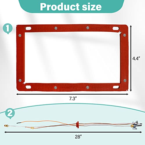 Upgrade Sp20075 Pilot And Igniter Assembly Replacement Kit For Natural Gas Water Heater, Compatible With Rheem, Compatible With Ge, Includes: Pilot Assembly, Burner Door Gasket, Screws, Clips #TOP1