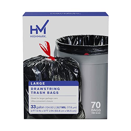 Highmark Trash Bags, 33 Gallons, Box Of 70, DP00544