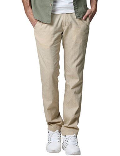 Pantalon décontracté à jambe droite pour homme Match en coton doux