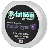 ファゾム（fathom）EXTREME Purple Eyes（エクストリーム パープルアイズ） 国産 サスペンドナイロンライン 8lb(2号) 500m 長尺モデル 道糸 釣り糸 磯釣り 船釣り 波止 釣り